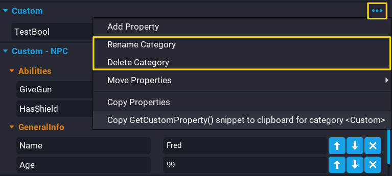 !Rename or Delete Category